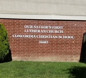 Read more about the article Address Sign for Concordia Christian School in Granada Hills