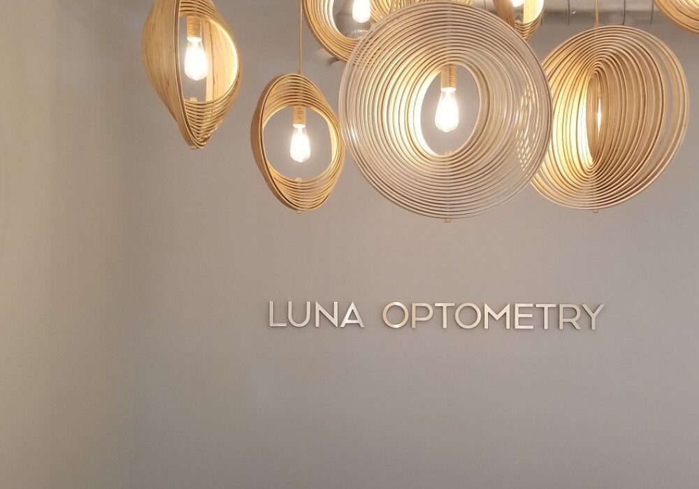 Luna Optomtery Lobby Sign in Calabasas