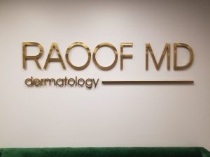 Read more about the article Clinic Lobby Sign for Raoof in Encino
