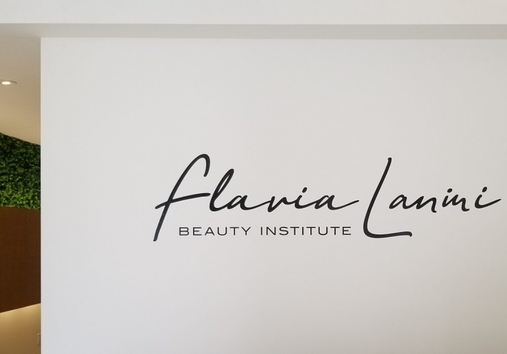 Wall Graphics Lobby Sign for Flavia Lanini in West Hollywood