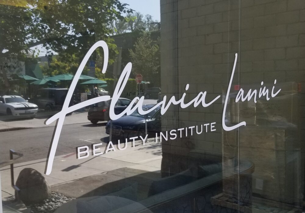 Storefront Window Graphics for Flavia Lanini in West Hollywood