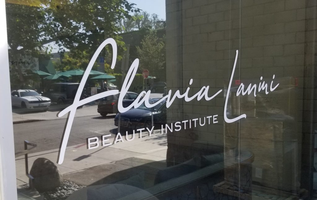 Storefront Window Graphics for Flavia Lanini in West Hollywood