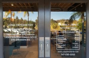 Read more about the article Clinic Window Graphics for Luna Optomtery in Calabasas