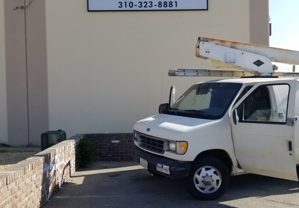 Custom Business ID Sign for Roofline in Gardena