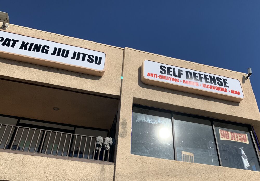 Lightbox Gym Signs for Pat King Jiu Jitsu in Northridge