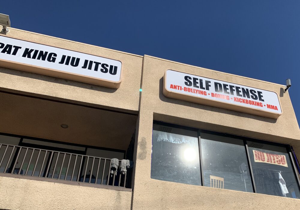 Lightbox Gym Signs for Pat King Jiu Jitsu in Northridge
