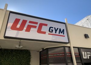 Read more about the article Lightbox Gym Sign for UFC in Northridge