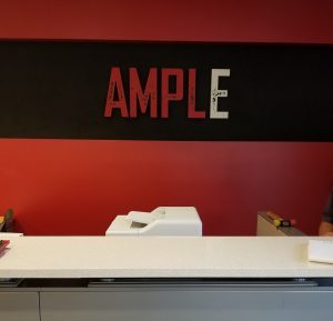 Read more about the article Reception Sign for Ample Entertainment in Culver City