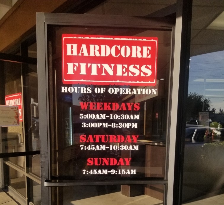 You are currently viewing Gym Window Graphics for Hardcore Fitness in Northridge