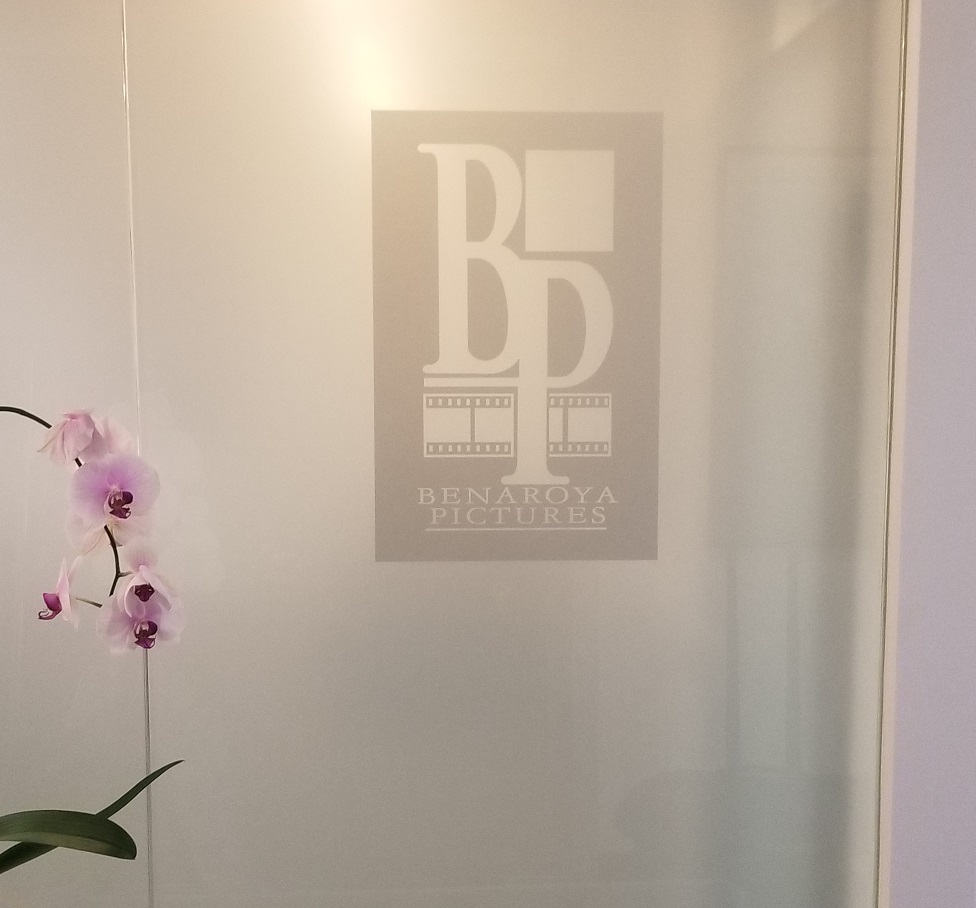 You are currently viewing Etched Vinyl Window Graphics for Benaroya Pictures in Beverly Hills