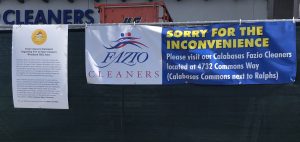 Read more about the article Announcement Banner for Fazio Cleaners in Woodland Hills