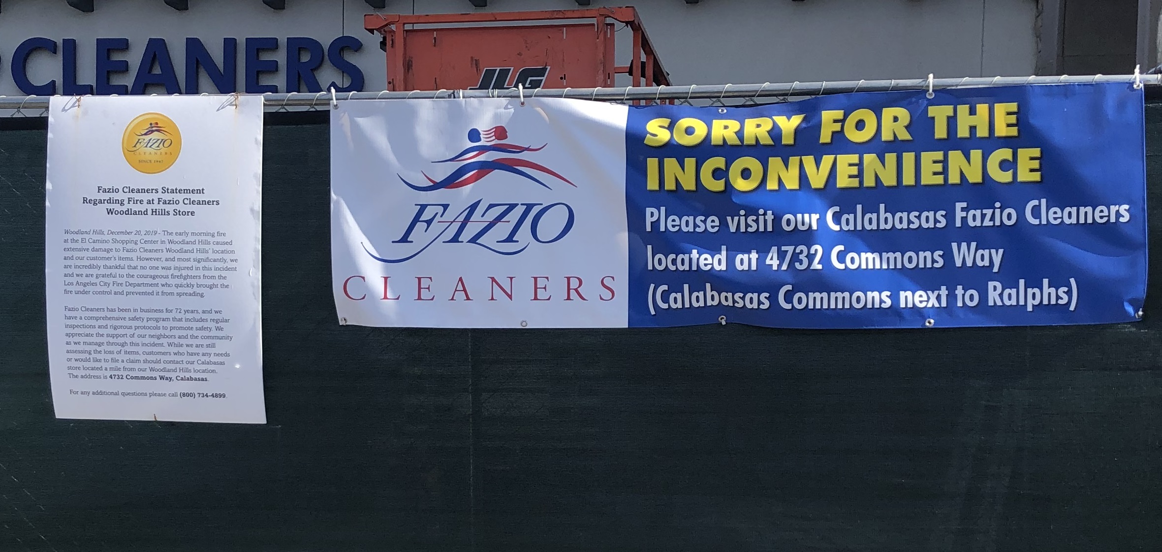 You are currently viewing Announcement Banner for Fazio Cleaners in Woodland Hills