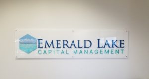 Read more about the article Laser Cut Acrylic Lobby Sign for Emerald Lake Capital in Los Angeles