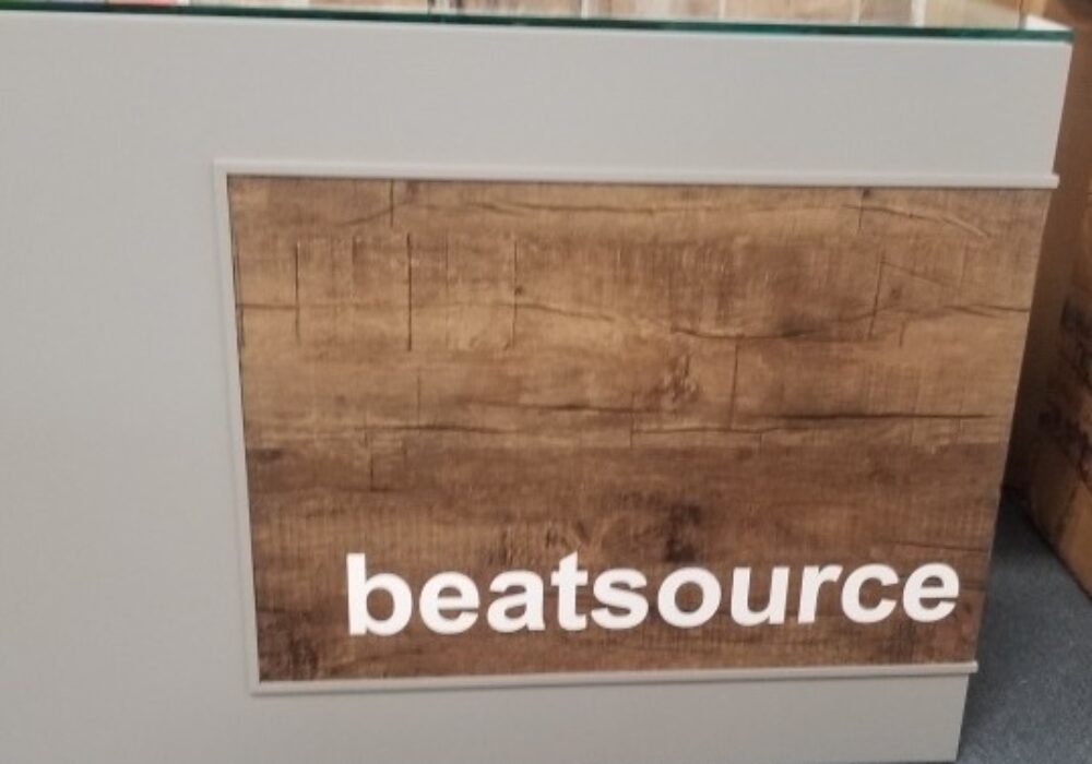 Vinyl Lettering Lobby Signs for Beatsource in Beverly Hills