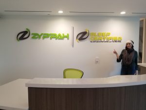 Read more about the article Office Acrylic Lobby Sign for Zyppah in Calabasas