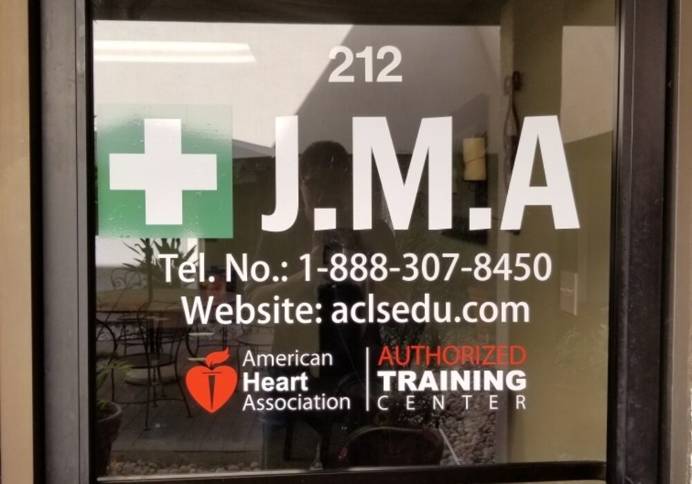 Clinic Window Graphics for Jurman Medical in Encino