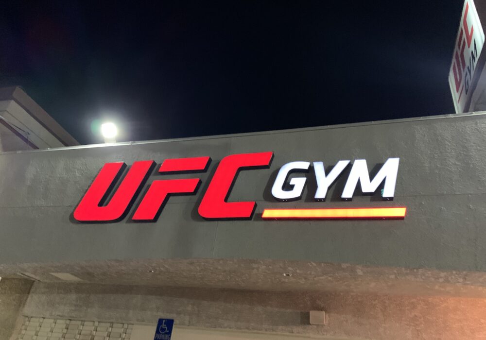 Channel Letters Sign Repair for UFC Gym in Northridge