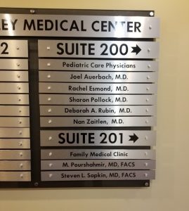 Read more about the article Tenant Directory Sign Change Out for West Valley Medical in Encino