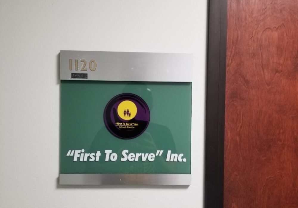 Directory Suite Sign for First to Serve in Los Angeles