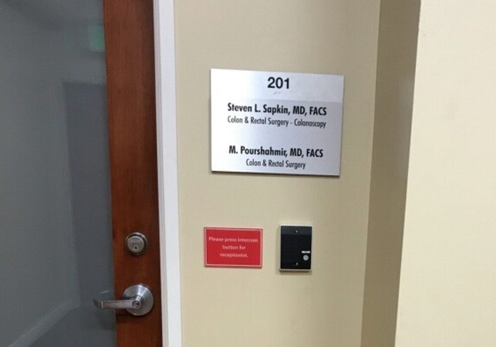 Directory Suite Sign West Valley Medical Center in Encino