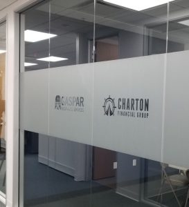 Read more about the article Etched Window Graphics Office Sign Package for Gaspar in Simi Valley