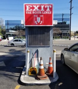 Read more about the article Parking Lot Exit Sign for West Valley Medical Center in Encino