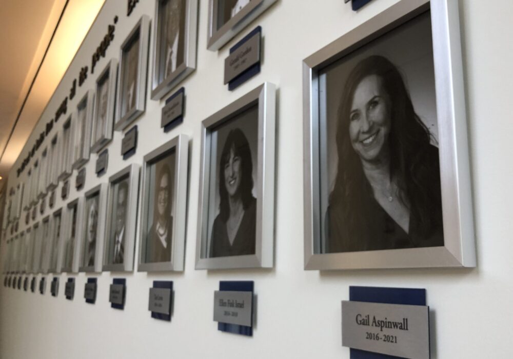 Dedication Wall Name Plaques for Temple Judea in Tarzana
