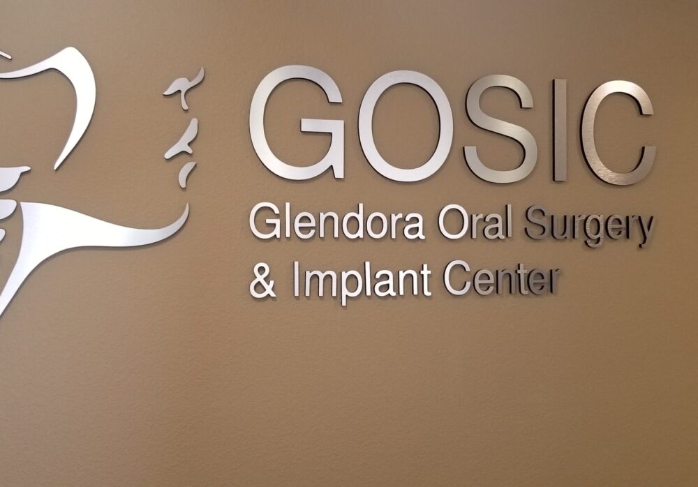 Dental Clinic Lobby Sign for Glendora Oral Surgery