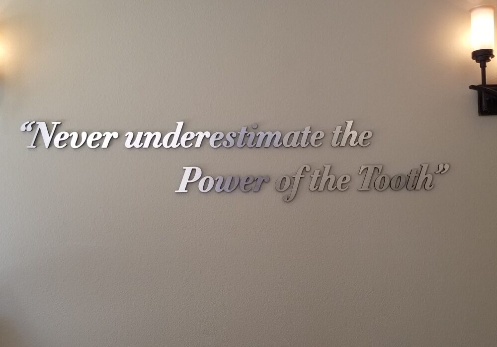Dentist Clinic Lobby Sign for Glendora Oral Surgery