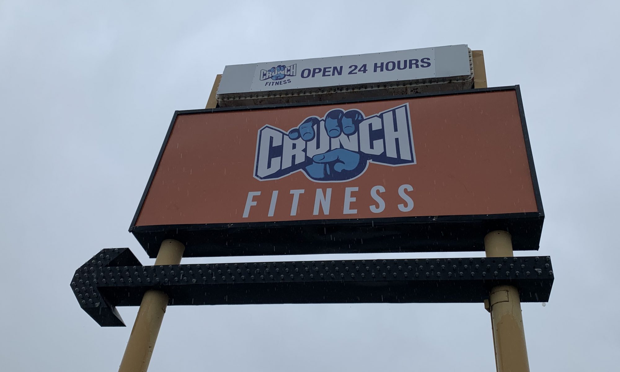 Gym Pylon Sign Insert for Crunch Fitness Northridge | Premium Solutions