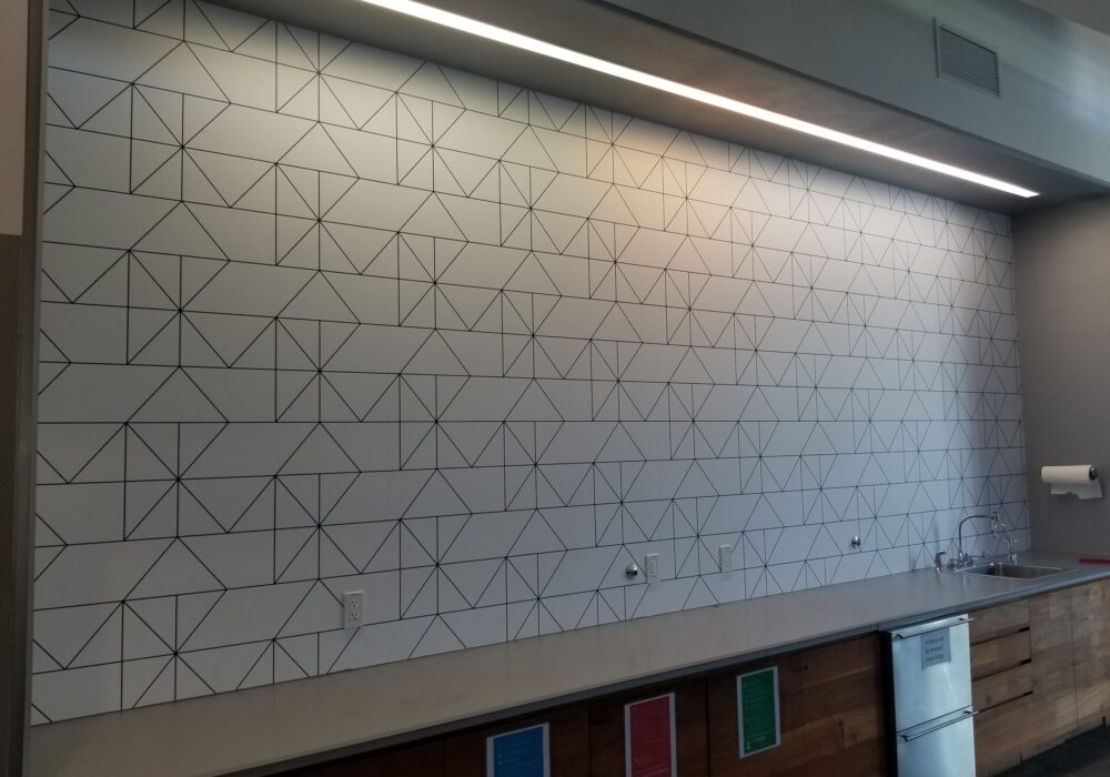 Office Wall Wrap for Youtube in Playa Vista