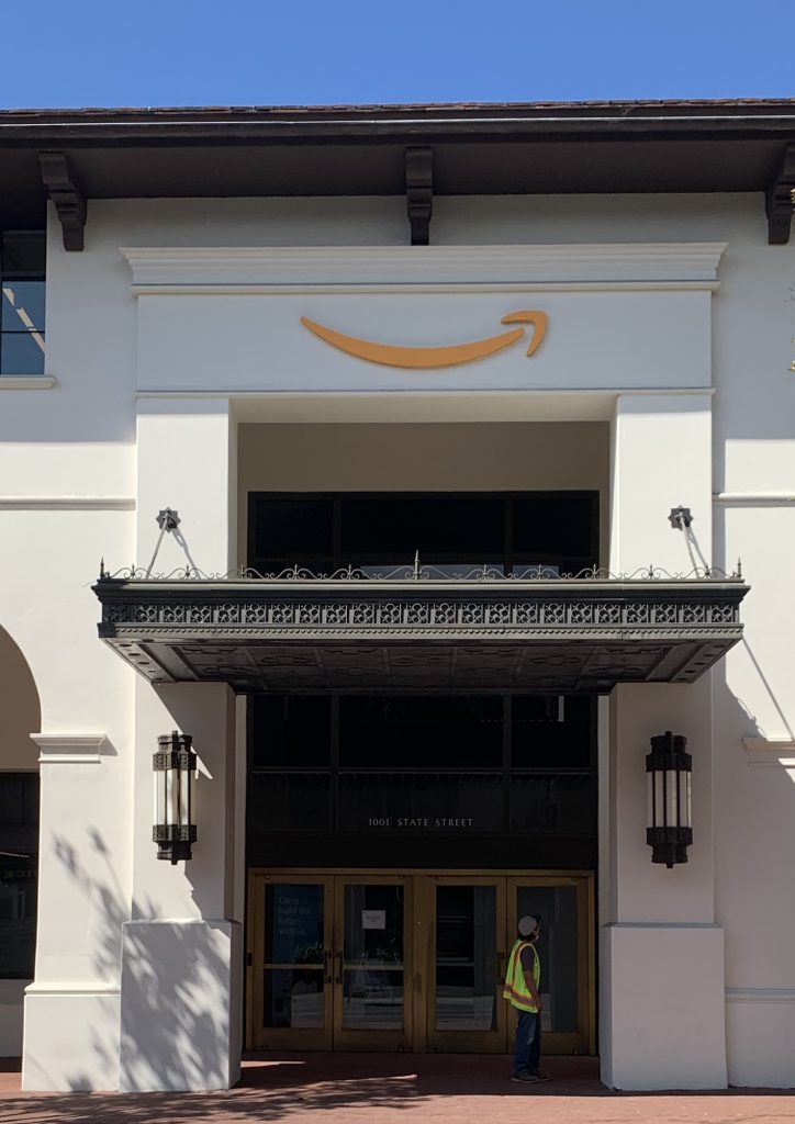 Want to go all out to impress customers? A channel letters sign package is just the thing. Like this one for Amazon in Santa Barbara!