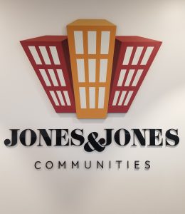Read more about the article Bullpen Acrylic Lobby Sign for Jones and Jones in Woodland Hills