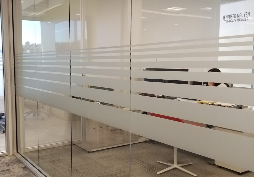 Frosted Glass Designs for Storefronts, Offices and More