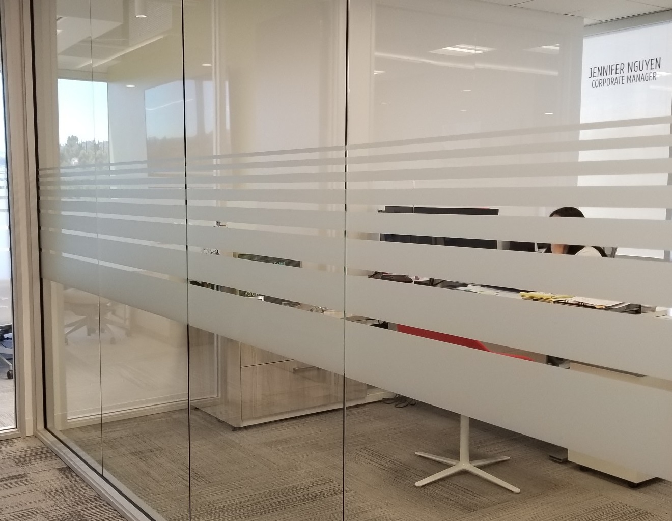 You are currently viewing Etched Glass Office Window Graphics for Jones and Jones in Woodland Hills