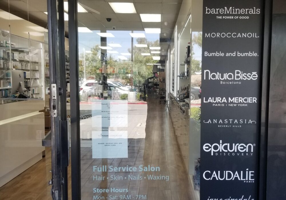 Salon Window Graphics for Pro Beauty in Woodland Hills