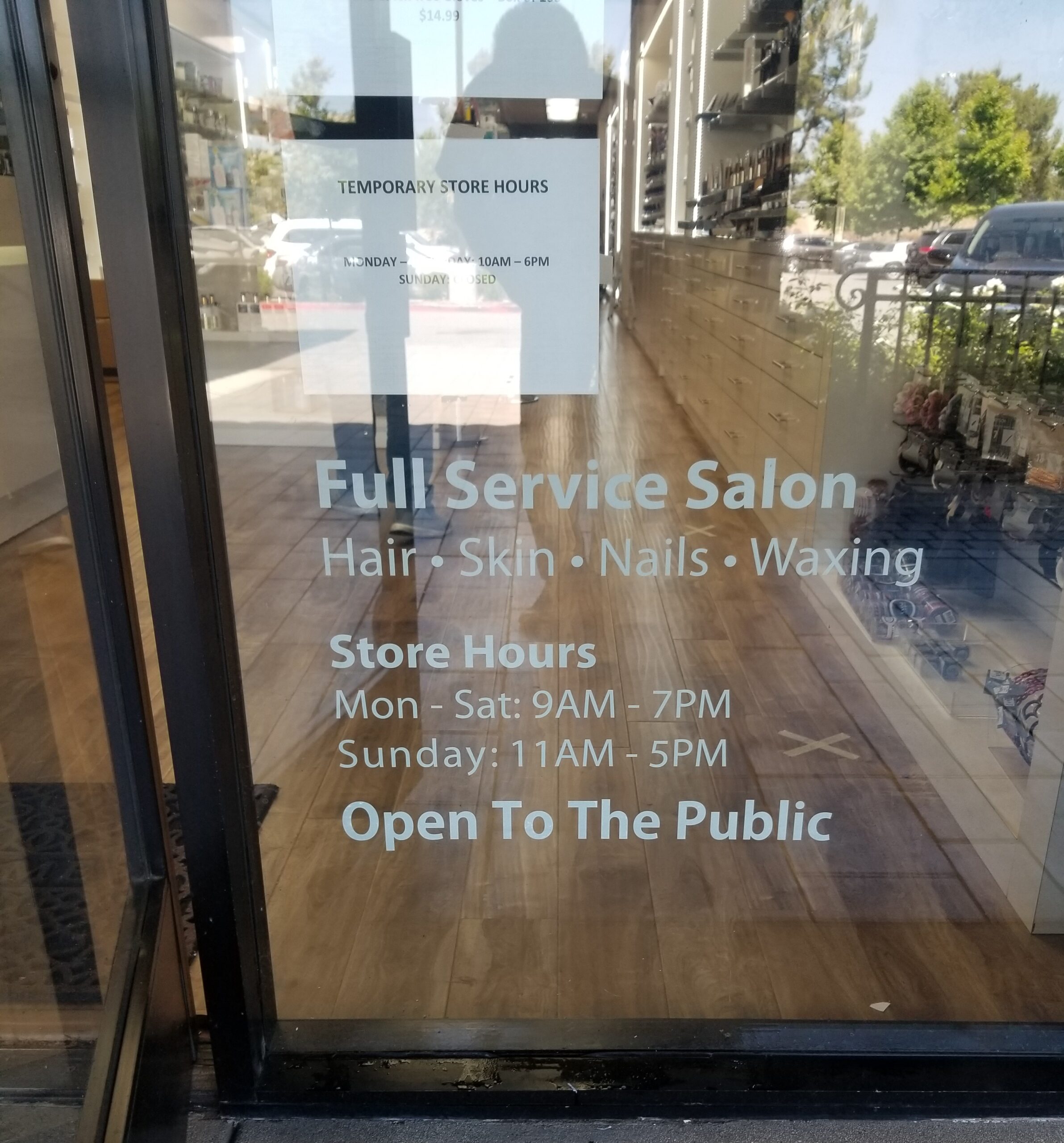 We created salon window graphics for Pro Beauty. So the Woodland Hills beauty center can advertise services while providing privacy to their clientele.