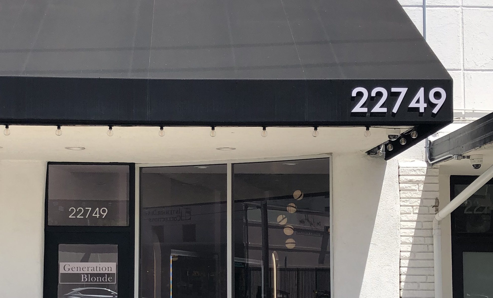 Custom Storefront Sign for Generation Blonde in Woodland Hills