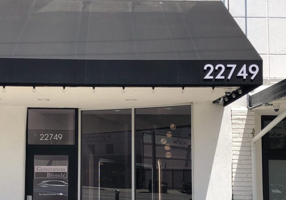 Custom Storefront Sign for Generation Blonde in Woodland Hills