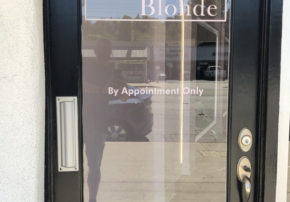 Storefront Window Graphics for Generation Blonde