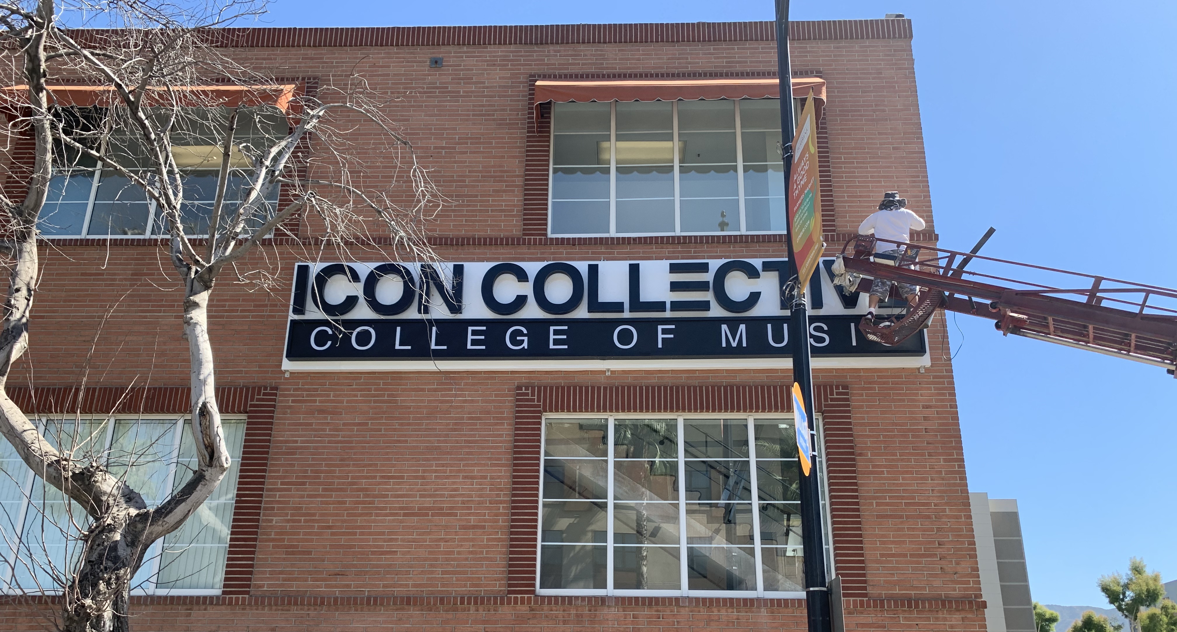 Part of the ongoing business sign package and office design package. These are halo lit channel letters for Icon Collective in Burbank.