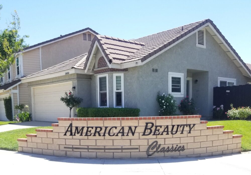 Streetside Dimensional Letters for American Beauty Classics in Canyon Country