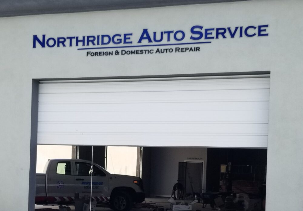 Dimensional Letters Sign Package for Northridge Auto Service