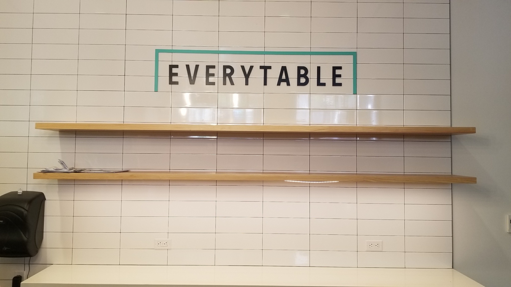 This restaurant lobby sign we made for Amazon in Santa Barbara is for the Everytable eatery that shares the building with them.