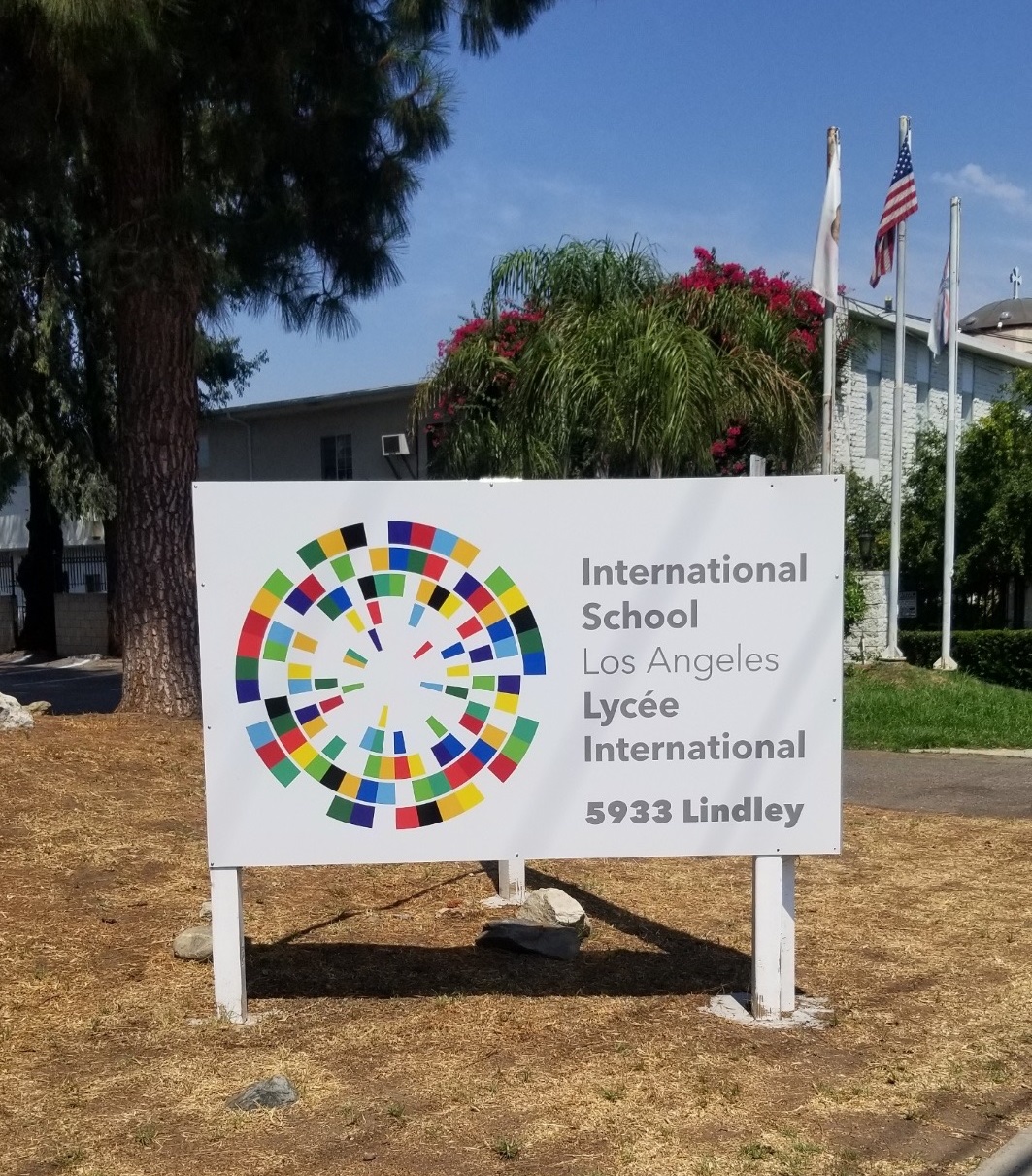 Read more about the article Post and Panel School Sign for International School of Los Angeles in Tarzana