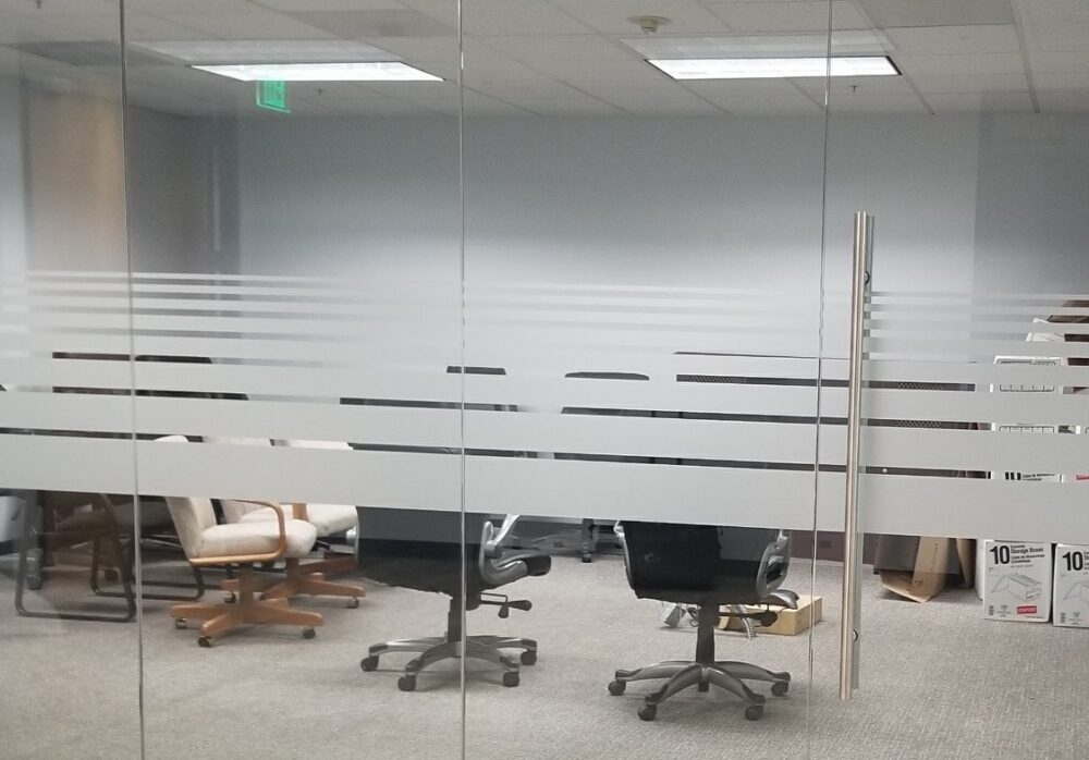 Frosted Vinyl Office Window Graphics for Schimmel and Parks in Sherman Oaks