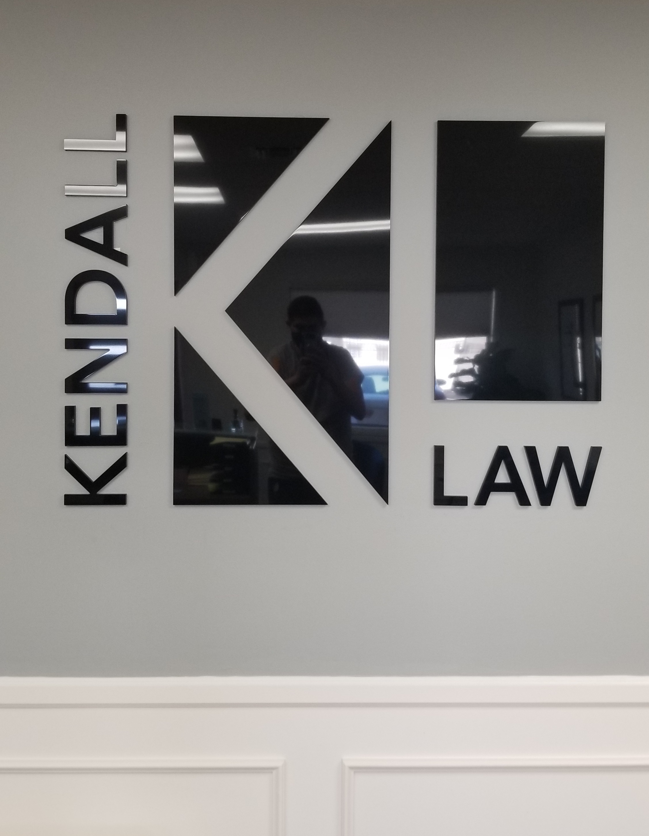 Read more about the article Law Office Lobby Sign for Kendall Law in Torrance