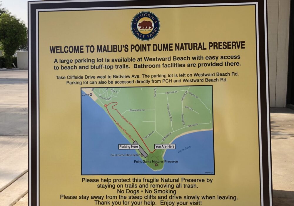 Post and Panel Sign Faces for Malibu Beach