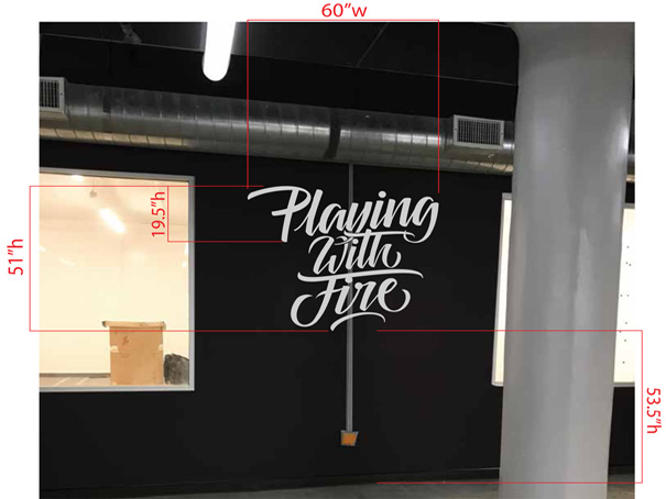 Schematics for Jungle Boy signage. With business sign packages you will get an array of signage tailored for your business.