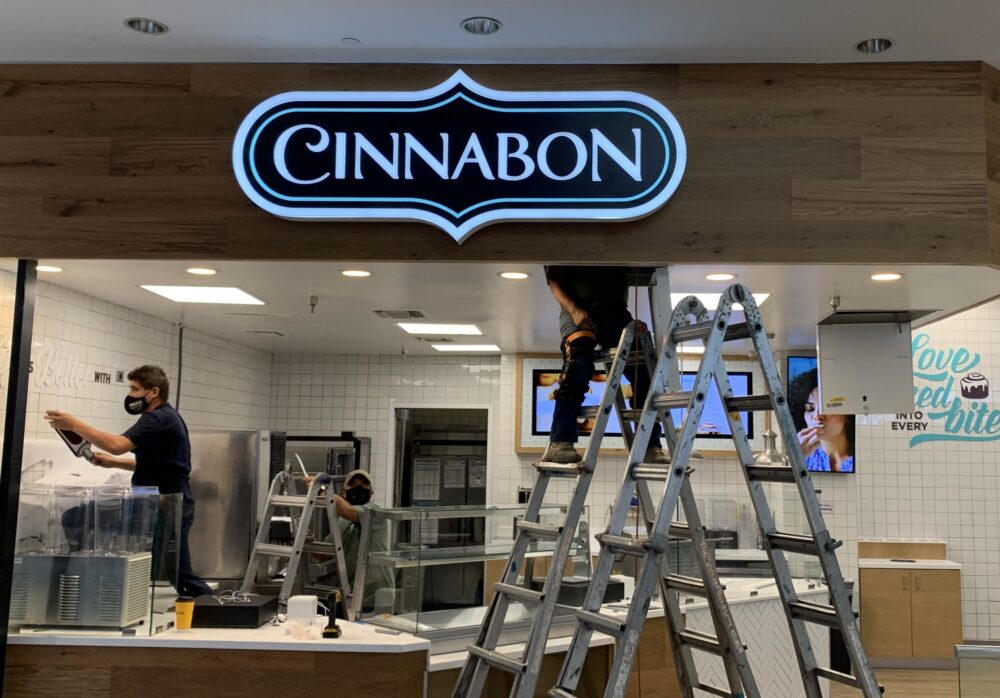 Business Sign Package for Cinnabon in Torrance